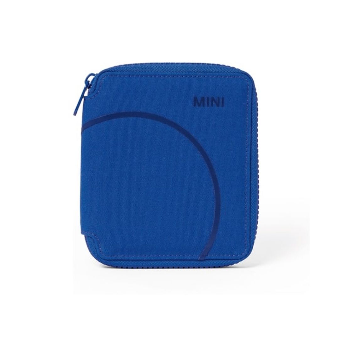 MINI - Pung med omridsprint - Blå