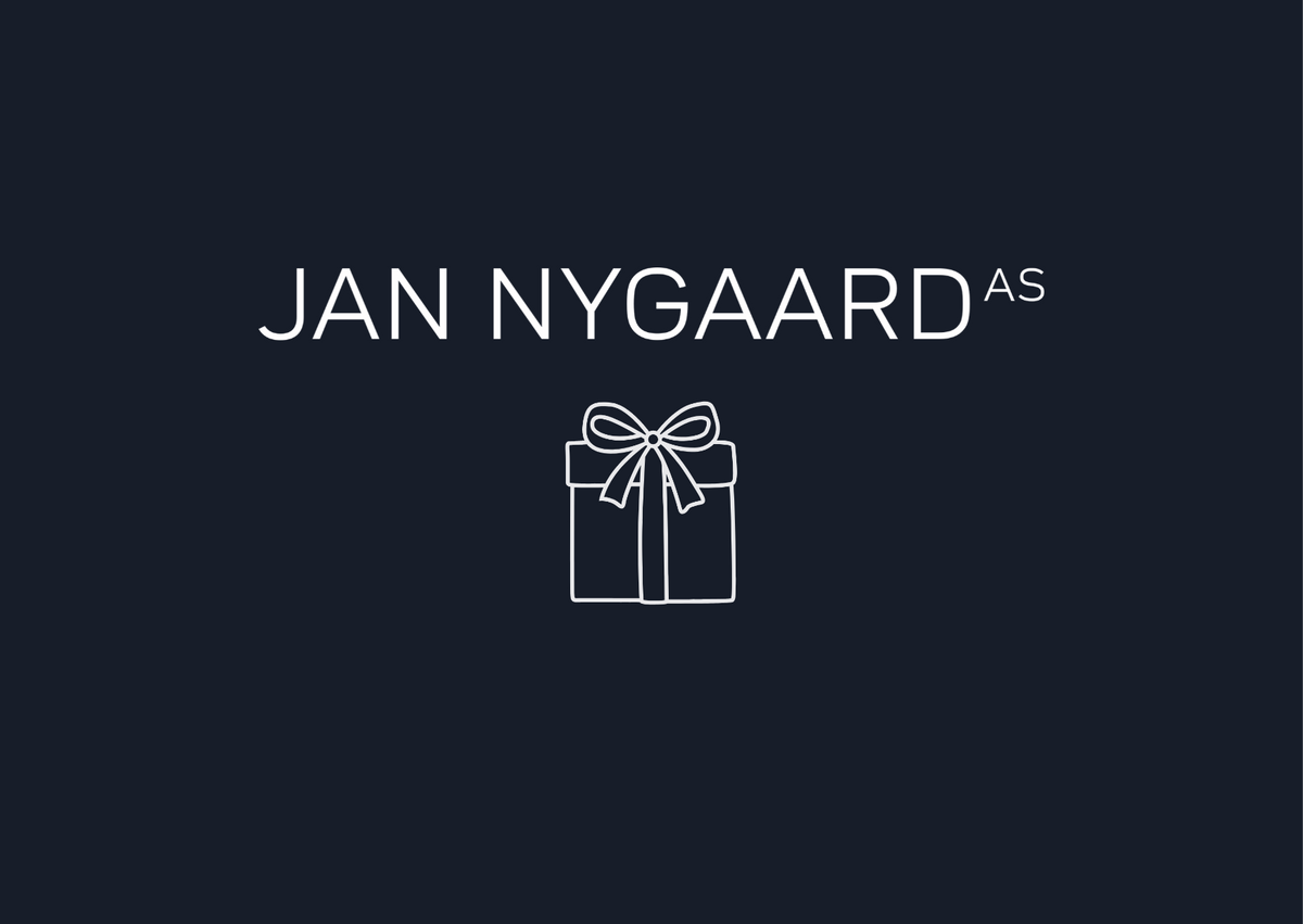 Gavekort til webshop Jan Nygaard