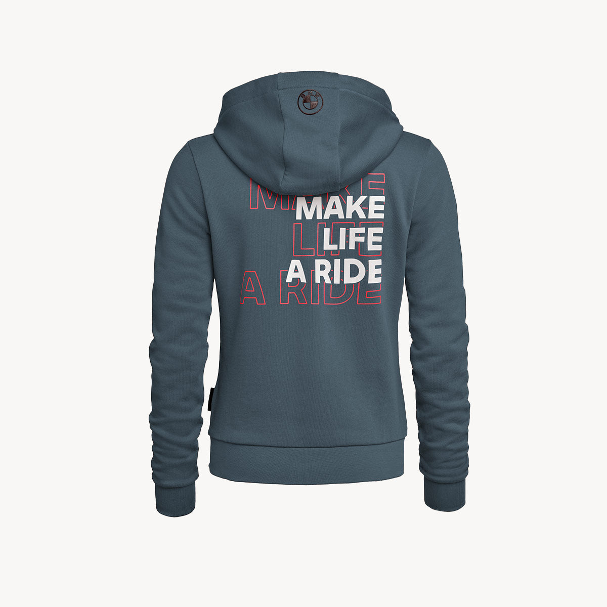 BMW Motorrad - "Make Life a Ride" hættetrøje med lynlås Kvinder - Grå