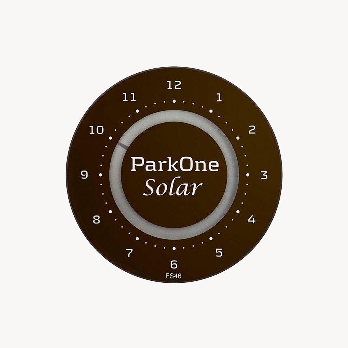ParkOne Solar Elektonisk P-Skive - Sort