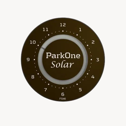 ParkOne Solar Elektonisk P-Skive - Sort