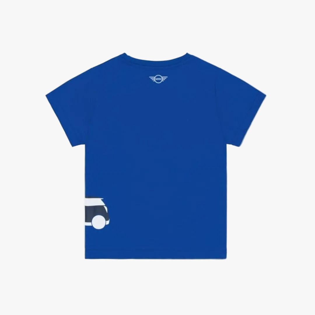 MINI - T-Shirt til børn med silhouet - Blå