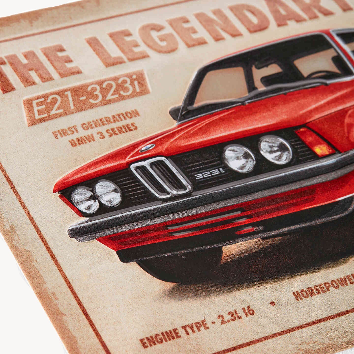 BMW Metal Skilt - The Legendary E21