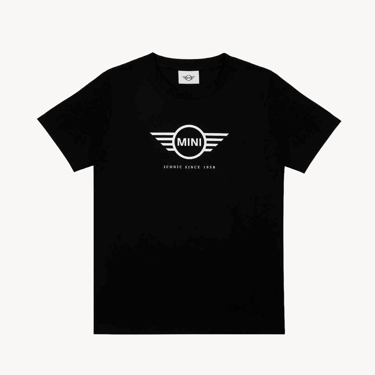 MINI - Embossed Wing Logo T-Shirt Kvinde - Sort
