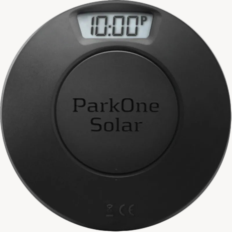 ParkOne Solar Elektonisk P-Skive - Sort